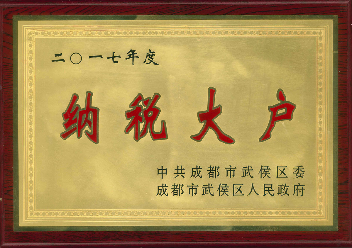 2017年武侯区纳税大户